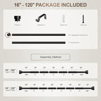 Lootkell Modern Black Curtain Rods - Image 9