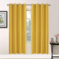 Yakamok Blackout Curtains for Bedroom, Grommet Thermal Insulated Room Darkening by Yakamok