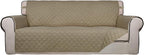 PureFit Reversible Quilted Sofa Cover, Water Resistant Slipcover Furniture by PureFit