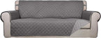 PureFit Reversible Quilted Sofa Cover, Water Resistant Slipcover Furniture by PureFit
