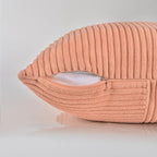 Fancy Homi 2 Packs Peach Samll Decorative Throw Pillow Covers 12x12 Inch - Image 4