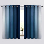 Yakamok Room Darkening Ombre Curtains, Thermal Insulated Grommet Window Drapes - Image 2