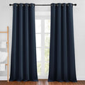 NICETOWN Navy Blue Blackout Curtains, Grommet Thermal Insulated Window Drapes by NICETOWN
