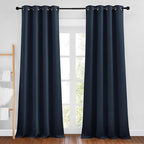 NICETOWN Navy Curtains 96 inches Long, Grommet Thermal Insulated Blackout by NICETOWN