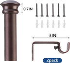 Standard Decorative Window Curtain Rods 30 to 45 Inch, 5/8 Inch Diameter Small - Image 5