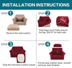 Turquoize 2 Piece Chair Covers Chair Slipcovers - Image 6