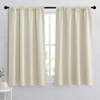 RYB HOME Short Curtains for Bedroom, Room Darkening Insulated Summer Heat Light by RYBHOME