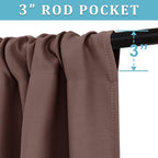 RYB HOME Blackout Cafe Curtains 30 inch Length, Short Light UV Heat Blocking - Image 2
