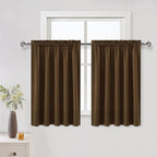 DWCN Short Brown Blackout Curtains by DWCN