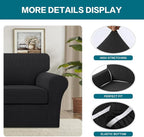 Turquoize 2 Piece Chair Covers Chair Slipcovers - Image 4