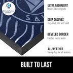 GORILLA GRIP 100% Waterproof All-Season WeatherMAX Doormat US Designed Natural - Image 2