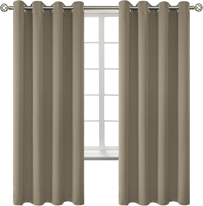 BGment Room Darkening Curtains 72 Inches Long by BGment