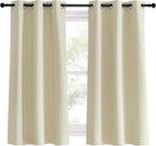 NICETOWN Room Darkening Beige Curtains - Image 2
