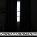 Yakamok Dark Grey Blackout Curtains, Grommet Thermal Insulated Room Darkening - Image 3