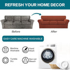 Turquoize 4 Piece Sofa Covers for 3 Cushion Couch Sofa Slipcover Soft Couch - Image 7
