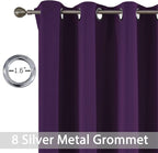 Yakamok Wide Thermal Blackout Patio Door Curtain Panel, Extra Wide Curtains - Image 2