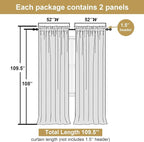 Lecloud Leia Blush Pink Sheer Curtains - Image 3