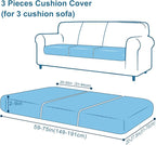 Smiry Printed Couch Cushion Covers, Stretch Soft Couch Covers - Image 6