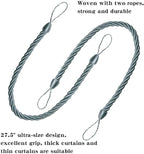 BEL AVENIR Curtain Rope Tiebacks, Drapery Rope Holdbacks - Image 3
