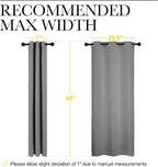 NICETOWN Silver Grey Blackout Curtain Panels - Image 6