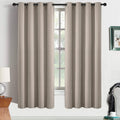 Yakamok Room Darkening Blackout Curtains Thermal Insulated Grommet Curtain by Yakamok