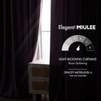 MIULEE Lavender Velvet Curtains 108 inches - Image 5