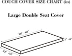 Couch Covers for 2 Cushion Sofa Pet Friendly Couch Cushion Covers Universal - Image 2