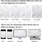 Lecloud White Sheer Curtains 108 Inches Long 2 Panels, Solid Airy Voile Extra - Image 5