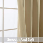 Yakamok Wide Thermal Blackout Patio Door Curtain Panel, Extra Wide Curtains - Image 4