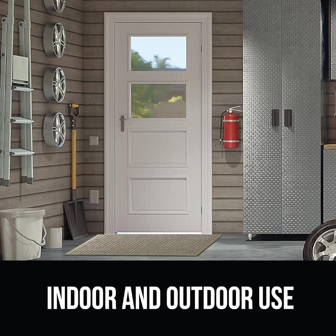 GORILLA GRIP® Ultra Absorbent Front Door Mat Outside Entrance 47x35, Traps Dirt - Image 8