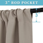 RYB HOME Cafe Blackout Curtains 24 inch Length, RV Curtains - Image 4
