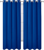 LEMOMO Blackout Curtains 52 x 90 Inch Long Royal Blue Curtains Set of 2 Panels - Image 2