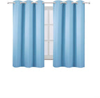 LEMOMO Sky Blue Blackout Curtains 42 x 54 Inch Length Set of 2 Panels Grommet - Image 2