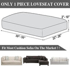 Couch Cushion Cover Loveseat Cover or 2 Seat Sofa Cover Washable Stretch - Image 6