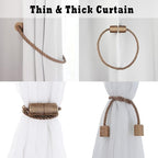 4 Pack Strong Magnetic Curtain Tiebacks Outdoor Elegant Decorative Tie Backs - Image 5