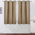 LEMOMO Natural Blackout Curtains 42 x 54 Inch Length Set of 2 Panels Grommet by Lemomo