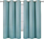 LEMOMO Blackout Curtains 42 x 63 inch/Stone Blue Curtains Set of 2 - Image 2