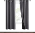NICETOWN Grey Full Shade Curtain Panels, Pair of Thermal Insulated & Energy by NICETOWN
