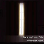 LEMOMO Mustard Yellow Thermal Blackout Curtains/52 x 54 Inch/Set of 2 Panels - Image 3