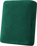 H.VERSAILTEX Velvet Stretch Couch Cushion Cover Plush Cushion Slipcover by HVERSAILTEX
