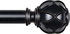 KAMANINA 1 Inch Curtain Rod Telescoping Single Drapery Rod 36 to 72 Inches by KAMANINA
