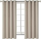 BGment Room Darkening Curtains 63 Inches Long by BGment