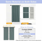 Simplebrand Ava Dark Green Blackout Curtains - Image 9