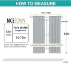 NICETOWN Cold Blocking Curtains, 100% Blackout Curtain Panels, Thermal - Image 7
