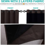 NICETOWN Truly Blackout Curtains 54 inches Length, 2 Thick Layers Completely - Image 5