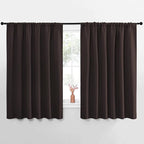 NICETOWN Blackout Curtains for Bedroom, Toffee Brown, 1 Pair, 62 by 63-inch by NICETOWN