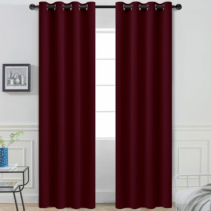 Yakamok Blackout Curtains for Bedroom, Thermal Insulated Blackout Window by Yakamok