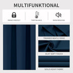 Joydeco Blackout Curtains 63 Inch Length 2 Panels Set, Thermal Insulated Long - Image 3