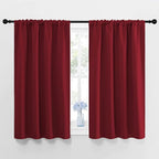 NICETOWN Burgundy Curtains Blackout Drape Panels by NICETOWN