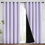 Yakamok 100% Blackout Lined Panels, Room Darkening Thermal Insulated Blackout by Yakamok